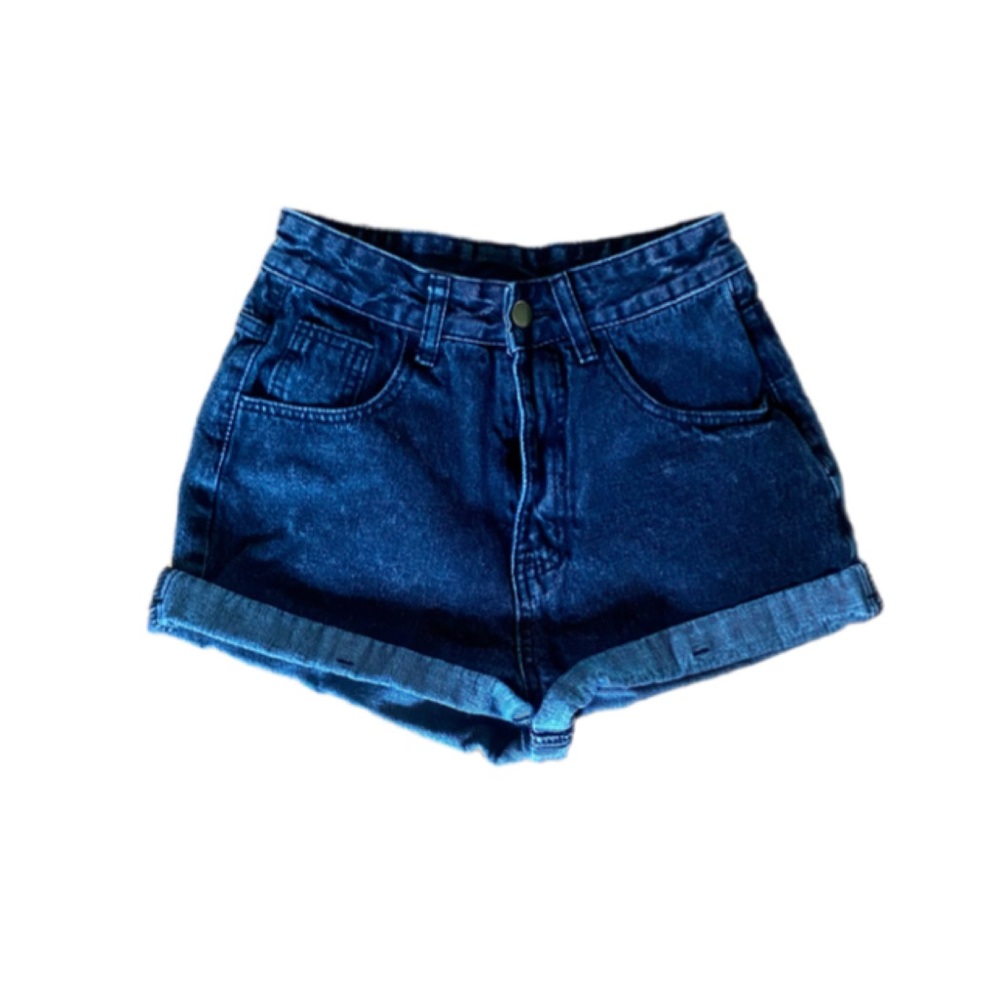 Black Washed Jean Shorts for Women